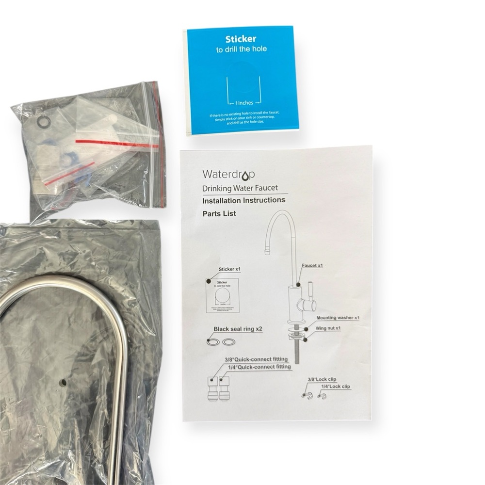 NEW - Waterdrop RO Drinking Water Faucet Stainless Steel Single Handle - Picture 3 of 3